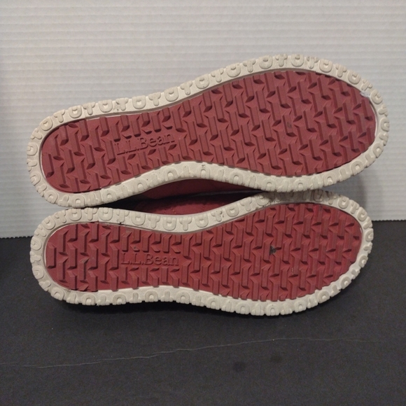 LL Bean Mens Shoes PrimaLoft Ultralight Waterproof Slip On Red Size 9 M - Picture 6 of 8